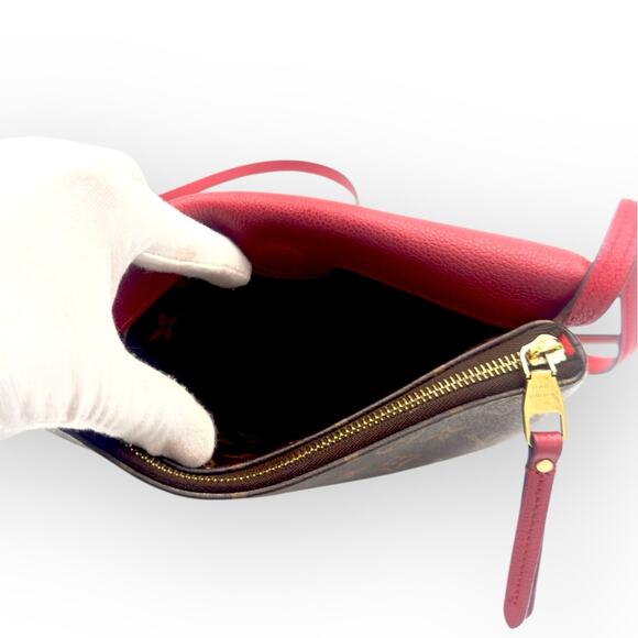 Monogram Twice Crossbody Bag With Red Leather - Picture 6 of 16